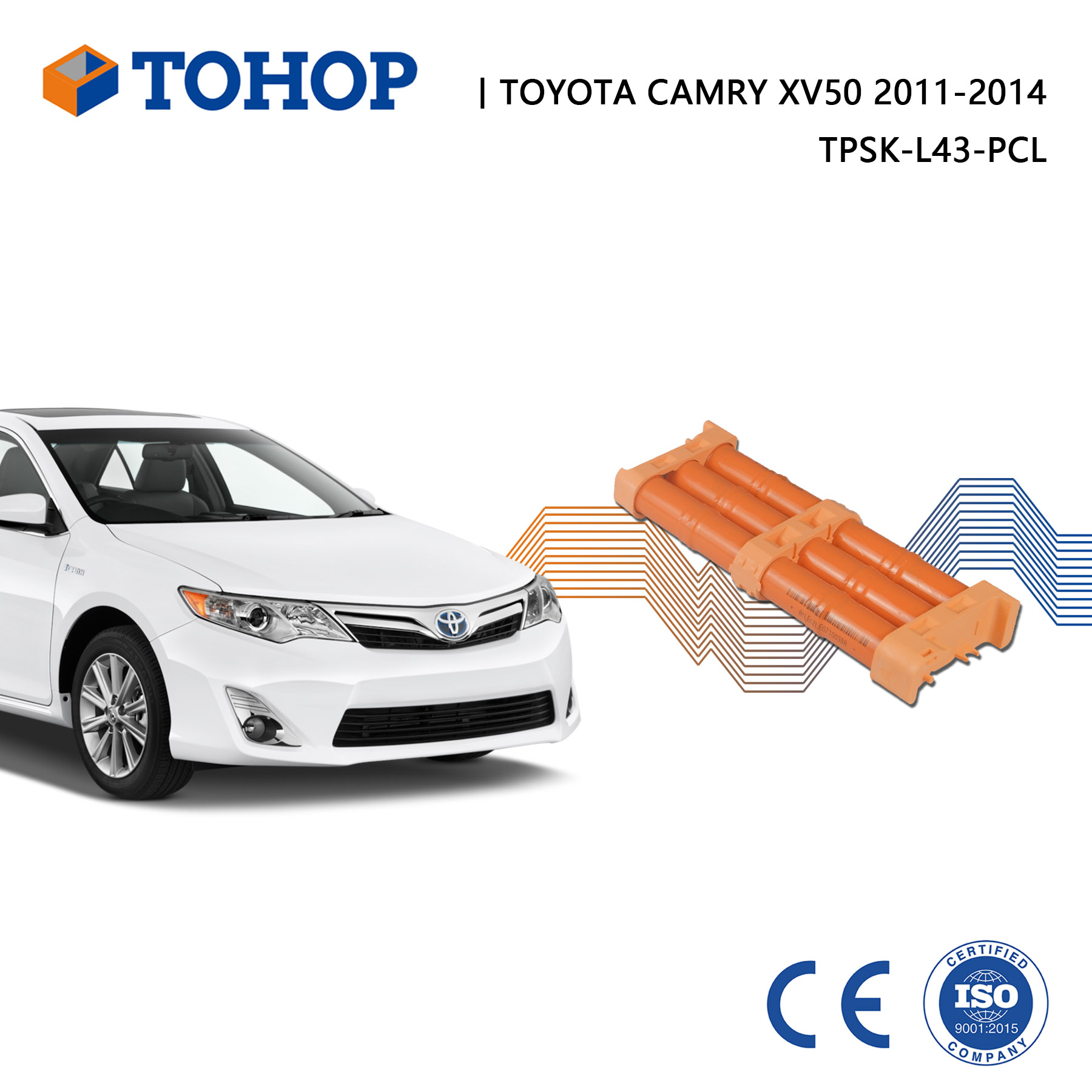 Nuovissimo pacco batteria ibrido Camry XV50 2014 14.4V per Toyota